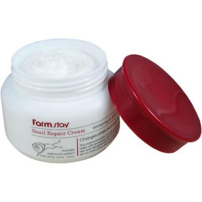 Крем для восстановления и увлажнения кожи лица с муцином улитки FarmStay Snail Repair Cream 100ml 1 - Фото 2
