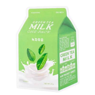 Маска С Молочными Протеинами И Зеленым Чаем  A'pieu Green Tea Milk One-Pack 
