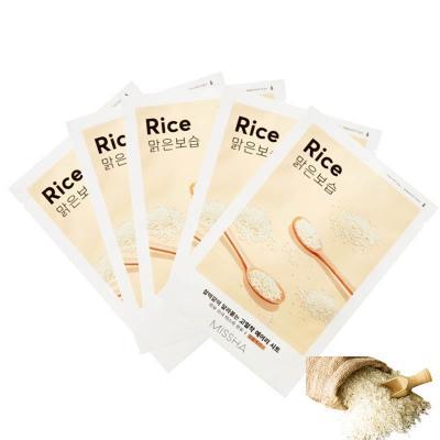 Маска тканевая для лица с экстрактом риса Airy Fit Rice Sheet Mask Missha 19g 2 - Фото 2