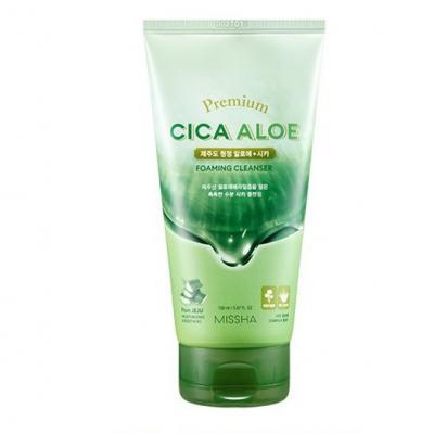 Пенка для умывания с алоэ и центеллой Premium Cica Aloe Cleansing Foam MISSHA 150ml