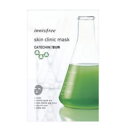 Восстанаваливающая тканевая маска с катехинами Innisfree Skin Clinic Mask - Catechin 2 - Фото 2