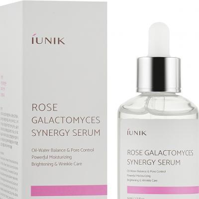 Сыворотка для лица активно увлажняющая с экстрактом розы и галактомисисом IUNIK Rose Galactomyces Synergy Serum  2 - Фото 2