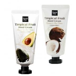 Набор из двух кремов для рук с экстрактом авокадо и кокоса FarmStay Tropical Fruit Hand Cream Avocado & Shea Butter And Coconut 100ml