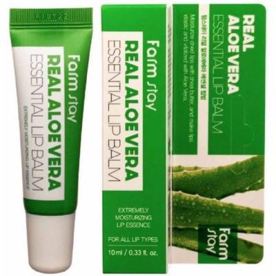 Бальзам увлажняющий с соком алоэ для губ FarmStay Real Aloe Vera Essential Lip Balm 10ml