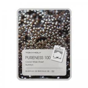 Маска укрепляющая с экстрактом икры Tony Moly Pureness 100 Caviar Mask Sheet 21ml