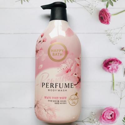 Гель для душа с экстрактом цветов вишни  Happy Bath Romantic Cherry Blossom Perfume Body Wash 900ml 0 - Фото 1