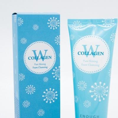 Пена для умывания с коллагеном Enough  W Collagen Pure Shining Foam Cleansing 100 ml 0 - Фото 1