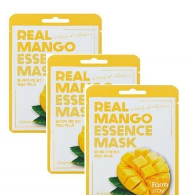 Маска тканевая с экстрактом манго для лица Real Mango Essence Mask FarmStay 23ml  2 - Фото 2