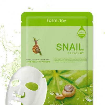 Маска тканевая увлажняющая с улиточным муцином FarmStay Visible Difference Mask Sheet Snail 23ml 0 - Фото 1