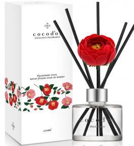 Аромадиффузор Cocodor Camellia Diffuser 120ml Reed stick 5pcs  +  Red Camellia stick 1pc