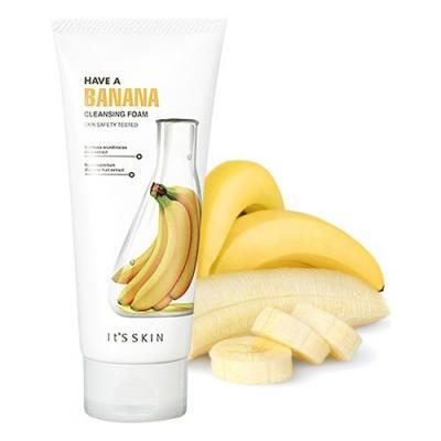 Пена для умывания с экстрактом банана It's Skin Have A Banana Cleansing Foam 150ml 3 - Фото 4