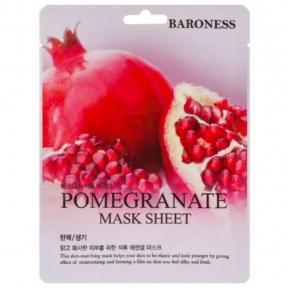 Тканевая маска с экстрактом граната Baroness Pomegranate Mask Sheet 21g