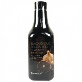 Шампунь питательный укрепляющий с экстрактом черного чеснока для волос FarmStay Black Garlic Nourishing Shampoo 530ml