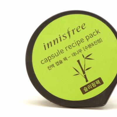 Маска успокаивающая с экстрактом бамбука Innisfree Capsule Recipe Pack - Bamboo 10ml