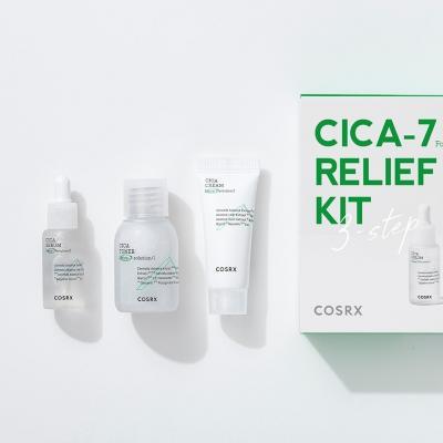 Набор: тонер, сыворотка и крем успокаивающие с экстрактом центеллы Cosrx CICA-7 Relief Kit (3 step) 55ml	 0 - Фото 1