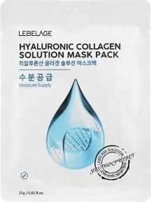 Тканинна маска для обличчя Lebelage Hyaluronic Collagen Solution Mask 23g