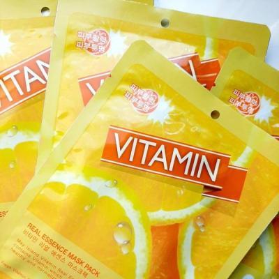 Маска тканевая для лица c витамином C May Island Real Essence Vitamin Mask Pack 25ml 4 - Фото 3