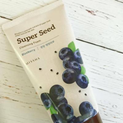 Пенка Для Умывания С Экстрактом Черники  Missha Super Seed Blueberry Cleansing Foam  0 - Фото 1
