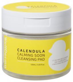 Пэды очищающие Wellderma Calendula Calming Soon Cleansing Pad 60 шт