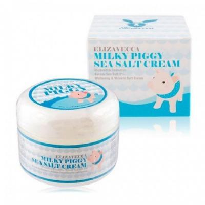 Крем солевой коллагеновый для лица Elizavecca Face Care Milky Piggy Sea Salt Cream 100ml 4 - Фото 4