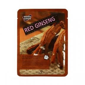 Маска тканевая с корнем красного женьшеня для лица May Island Real Essense Red Ginseng Mask Pack 25ml