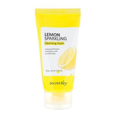 Пена для умывания осветляющая с экстрактом лимона Secret Key Lemon Sparkling Cleansing Foam 120ml 3 - Фото 3
