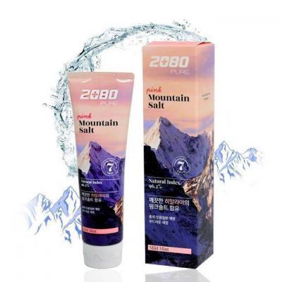 Зубная Паста Укрепляющая С Розовой Гималайской Солью Aekyung 2080 Pink Mountain Salt Toothpaste 120мл (розовая упаковка) 0 - Фото 1