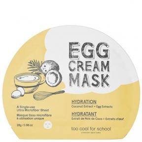 Маска тканевая для лица с эффектом глубокого увлажнения и яичным экстрактом Too Cool For School Egg Cream Mask Hydration 28g