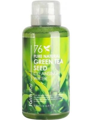 Очищающая вода с экстрактом зеленого чая Farmstay Pure Natural Green Tea Cleansing Water 500ml 0 - Фото 1