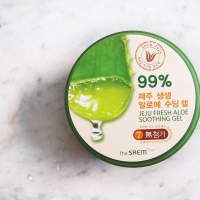 Гель Алое Универсальный Увлажняющий The Saem Jeju Fresh Aloe Soothing Gel 99% 300ml 1 - Фото 2