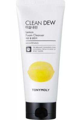 Пенка очищающая для умывания с экстрактом лимона для лица Tony Moly Clean Dew Foam Cleanser Lemon 180ml 0 - Фото 1