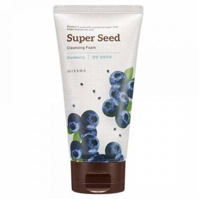 Пенка Для Умывания С Экстрактом Черники  Missha Super Seed Blueberry Cleansing Foam 