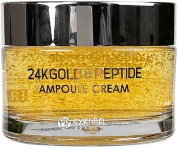 Крем ампульный антивозрастной с пептидами и золотом для лица Eyenlip 24K GOLD & PEPTIDE AMPOULE CREAM 50ml