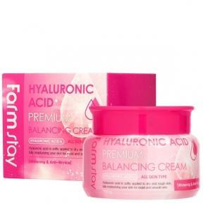 Балансуючий крем для обличчя з гіалуроновою кислотою FarmStay Hyaluronic Acid Premium Balancing Cream 100ml