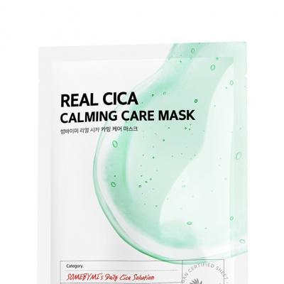 Маска тканевая успокаивающая с центеллой азиатской для лица Some By Mi Real Cica Calming Care Mask 20ml 0 - Фото 1
