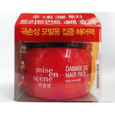 Маска восстанавливающая с молочной кислотой для поврежденных волос Mise En Scene Damage Care Hair Pack 150ml 0 - Фото 1