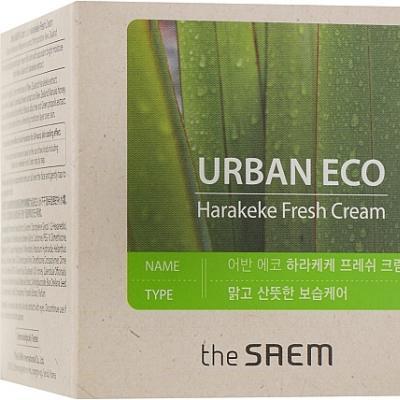 Крем освежающий для лица с экстрактом новозеландского льна The Saem Urban Eco Harakeke Fresh Cream 60ml 0 - Фото 1