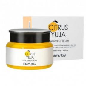 Крем с экстрактом юдзу FarmStay Citrus Yuja Vitalizing Cream 100g