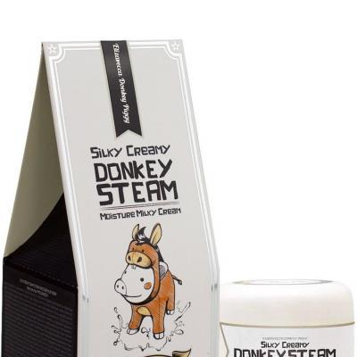 Крем увлажняющий воздушный на основе ослиного молока Elizavecca Silky Creamy Donkey Steam Moisture Milky Cream 100ml 5 - Фото 3