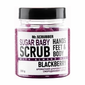 Скраб цукровий антицелюлітний із запахом смородини для тіла Mr.Scrubber Sugar Baby Blackberry 300g
