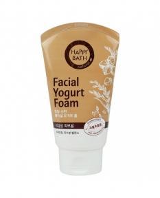 Пенка для умывания со злаками для чувствительной кожи Happy Bath Real Mild Facial Yogurt Foam 120 г