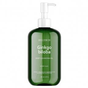 Глубоко очищающее гидрофильное масло с экстрактом гинкго билоба Hollyskin Ginkgo Biloba Deep Cleansing Oil, 200 ml
