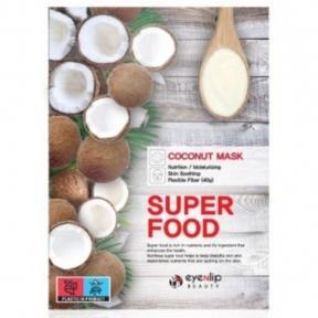 Тканинна маска для обличчя з кокосом Eyenlip Super Food Mask # Coconut 23ml