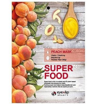 Маска тканевая для лица с экстрактом персика Eyenlip Super Food Peach Mask 23ml 0 - Фото 1