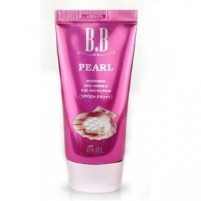 BB-крем для сияния кожи лица с экстрактом жемчуга Ekel BB Cream Pearl SPF 50 / PA+++ 50ml