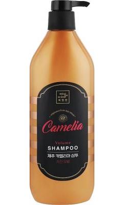 Шампунь для волос для придания объема с камелией Mise En Scene Jeju Camelia Volume Shampoo 780ml 0 - Фото 1