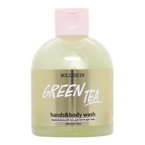 Зволожуючий гель для миття рук і тіла Hollyskin Green Tea 300ml