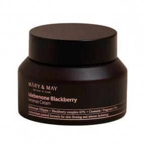 Крем для лица с идебеноном Mary & May Idebenone + Blackberry complex intensive total care cream 70g