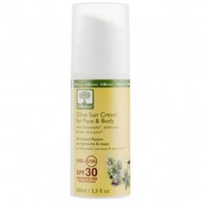 Оливковий сонцезахисний крем для обличчя і тіла Bioselect Olive Sun Cream For Face & Body SPF30 100ml