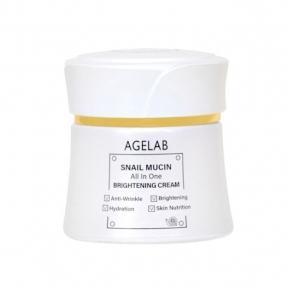 Универсальный осветляющий крем с муцином улитки  Agelab snail mucin all in one brightening cream, 50ml